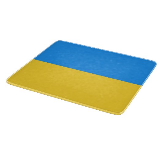 Ukraine-Flagge Schneidebrett (Ecke)