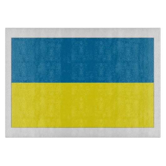 Ukraine-Flagge Schneidebrett (Vorderseite)