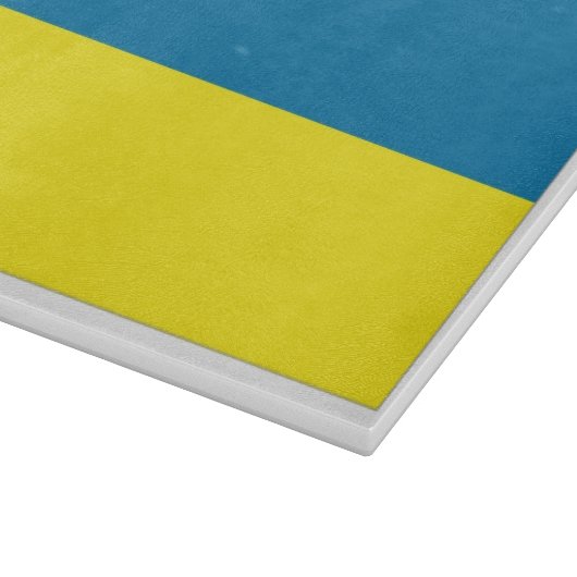 Ukraine-Flagge Schneidebrett (Ecke)