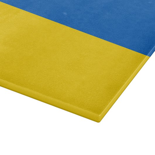 Ukraine-Flagge Schneidebrett (Ecke)