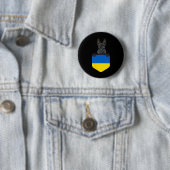 Ukraine-Flagge Schottischer Terrier Hund in der Ta Button (Beispiel)