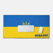 Ukraine-Flagge Schreibtischunterlage (Tastatur & Maus)