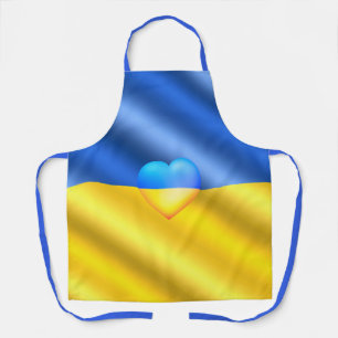 Ukraine-Flagge Schürze Freiheit Herz Ukrainisches