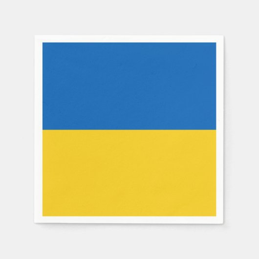 Ukraine-Flagge Serviette (Vorderseite)
