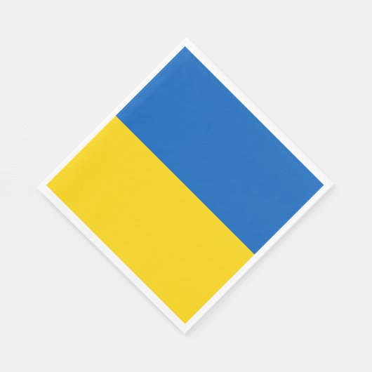 Ukraine-Flagge Serviette (Ecke)