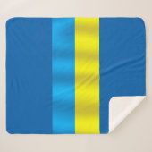 Ukraine-Flagge Sherpadecke (Vorderseite (Horizontal))