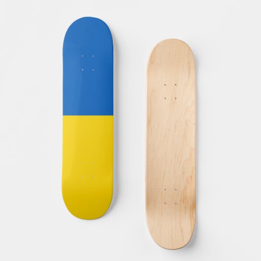 Ukraine-Flagge Skateboard (Vorderseite)