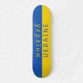 Ukraine-Flagge Skateboard (Vorne)