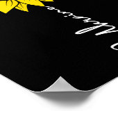 Ukraine-Flagge Sonnenblume 1 Poster (Ecke)