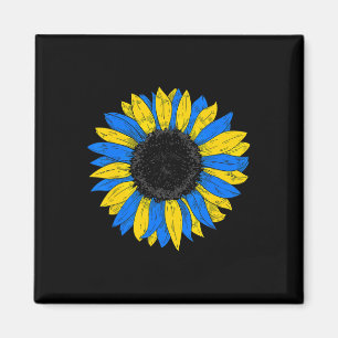 Ukraine-Flagge Sonnenblume Ukrainische Flagge Vint Magnet