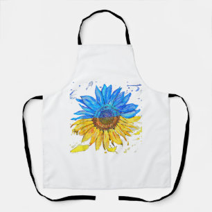 Ukraine-Flagge Sonnenblume Vintage-Shirt Ukrainisc Schürze