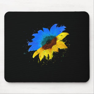 Ukraine-Flagge Sonnenblume Vintage Ukrainische Lie Mousepad