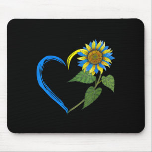 Ukraine-Flagge Sonnenblume Vintage Ukrainische Lie Mousepad