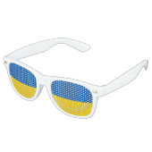 Ukraine-Flagge Sonnenbrille (Schrägansicht)