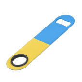 Ukraine-Flagge Speed Flaschenöffner (Rückseite Schrägansicht)