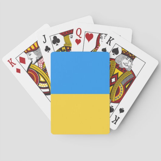 Ukraine-Flagge Spielkarten (Rückseite)