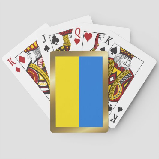 Ukraine-Flagge Spielkarten (Rückseite)
