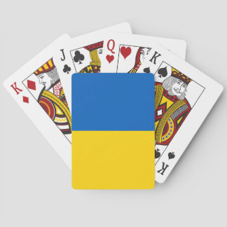 Ukraine-Flagge Spielkarten