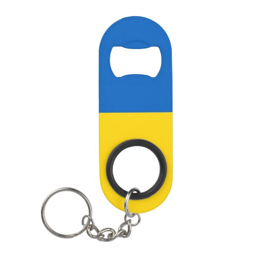 Ukraine-Flagge Stainless Steel Bottle Opener Mini Flaschenöffner (Vorderseite)