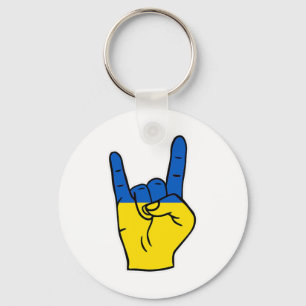 Ukraine-Flagge Stolz auf ukrainisches Erbe Ukraine Schlüsselanhänger