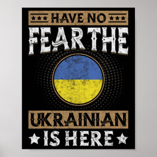 Ukraine-Flagge Stolze Ukrainer Männer und Frauen 2 Poster
