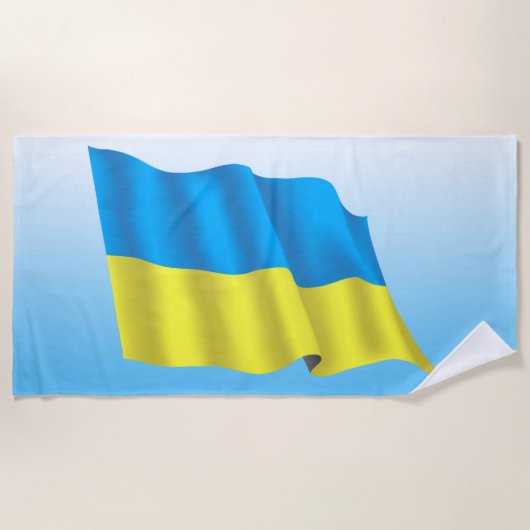 Ukraine-Flagge Strandtuch (Vorderseite)