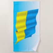 Ukraine-Flagge Strandtuch (Vorderseite)