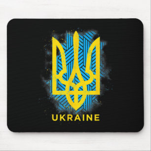 Ukraine-Flagge Symbol Liebe Frieden Und Viel Glück Mousepad