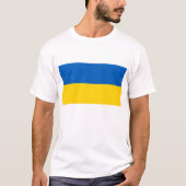 Ukraine-Flagge T-Shirt (Vorderseite)