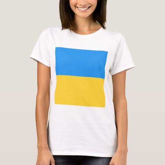Ukraine-Flagge T-Shirt (Vorderseite)