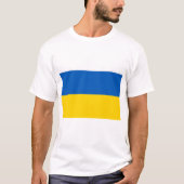 Ukraine-Flagge T-Shirt (Vorderseite)