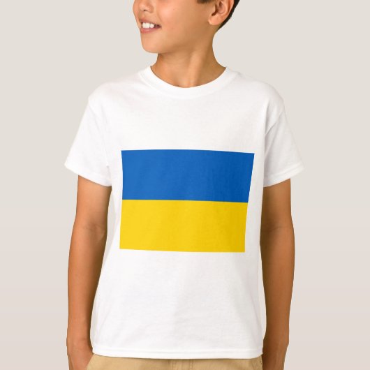 Ukraine-Flagge T-Shirt (Vorderseite)