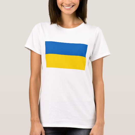 Ukraine-Flagge T-Shirt (Vorderseite)