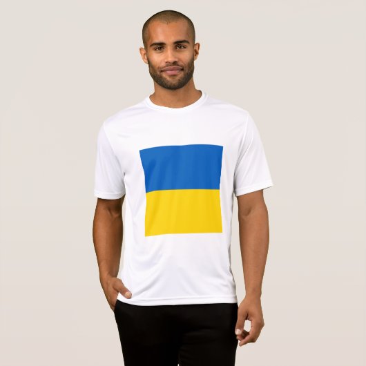 Ukraine-Flagge T-Shirt (Vorne ganz)