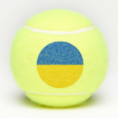 Ukraine-Flagge Tennisbälle (Rückseite)