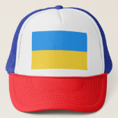 Ukraine-Flagge Truckerkappe (Vorderseite)