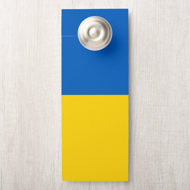 Ukraine-Flagge Türanhänger (Auf Knauf)