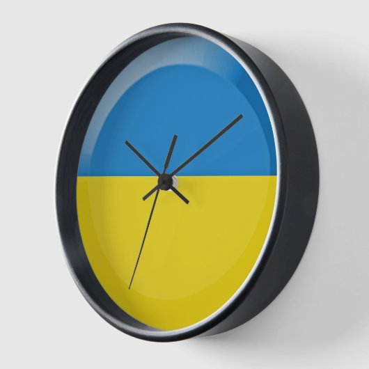 Ukraine-Flagge Uhr (Winkel)