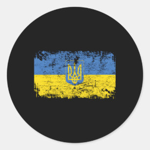 Ukraine Flagge Ukraine Runder Aufkleber
