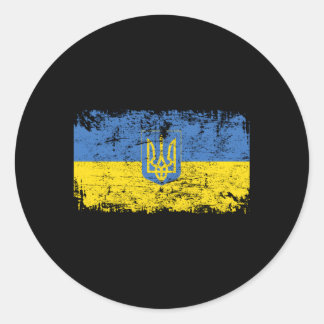 Ukraine Flagge Ukraine Runder Aufkleber