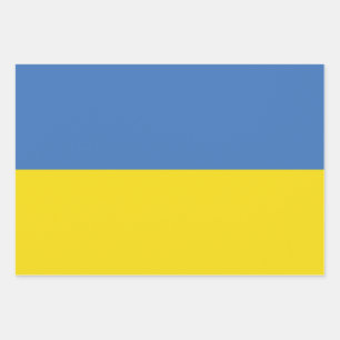 Ukraine-Flagge, Ukrainisch Slawa Ukrajini Слава Ук Geschenkpapier Set