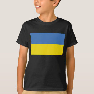 Ukraine-Flagge, Ukrainisch Slawa Ukrajini Слава Ук T-Shirt