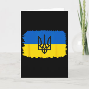 Ukraine-Flagge Ukrainisch Ukraine Stolz Herz 4 Karte