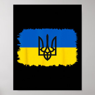 Ukraine-Flagge Ukrainisch Ukraine Stolz Herz 4 Poster