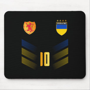 Ukraine-Flagge Ukrainische Stolzliebhaber 1 Mousepad