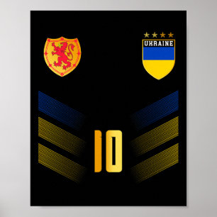 Ukraine-Flagge Ukrainische Stolzliebhaber 1 Poster