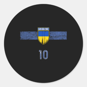 Ukraine-Flagge Ukrainische Stolzliebhaber 3  Runder Aufkleber