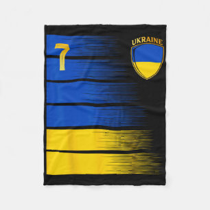 Ukraine-Flagge Ukrainische Stolzliebhaber 4 Fleecedecke