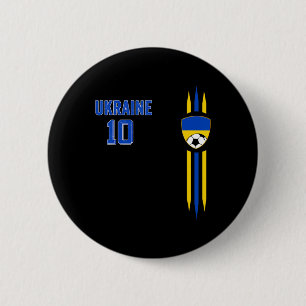 Ukraine-Flagge Ukrainische Stolzliebhaber 6 Button