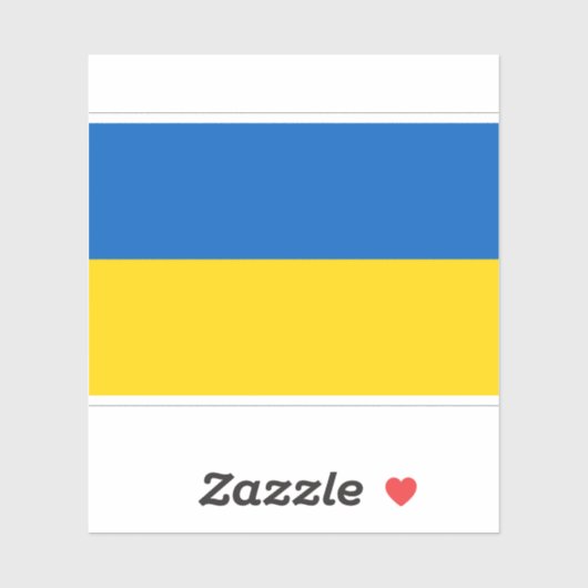 Ukraine Flagge Ukrainisches Patriotisches Patrioti Aufkleber (Blatt)